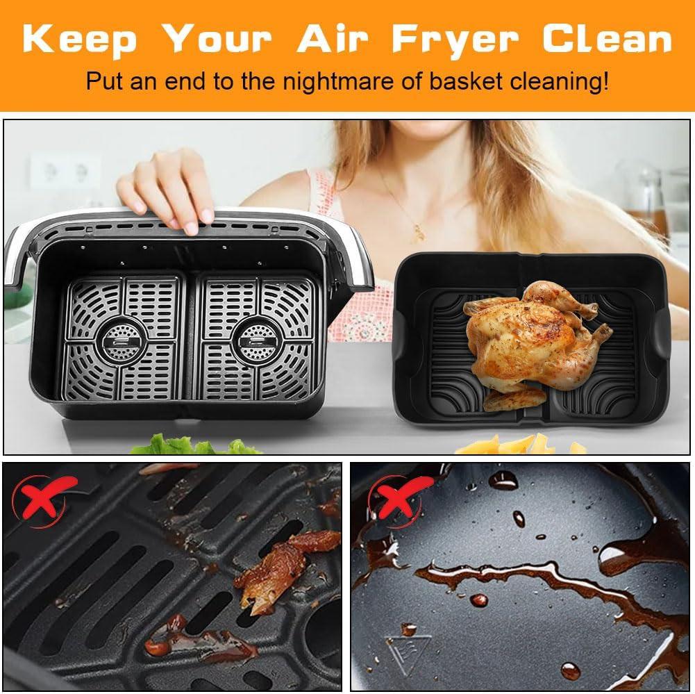 Silicone Molds for Air Fryer, Ninja Flex Drawer Air Fryer, Reusable for 10.4L.
