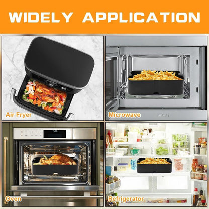Silicone Molds for Air Fryer, Ninja Flex Drawer Air Fryer, Reusable for 10.4L.