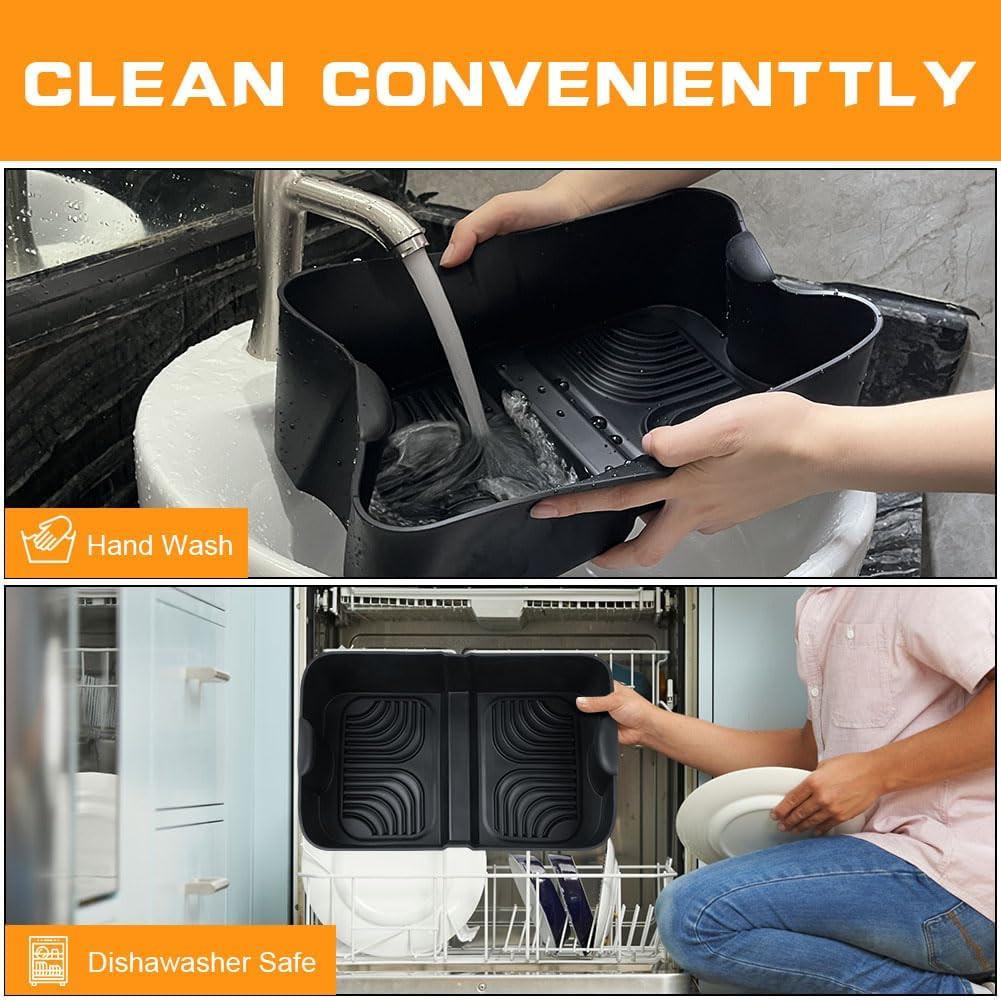 Silicone Molds for Air Fryer, Ninja Flex Drawer Air Fryer, Reusable for 10.4L.