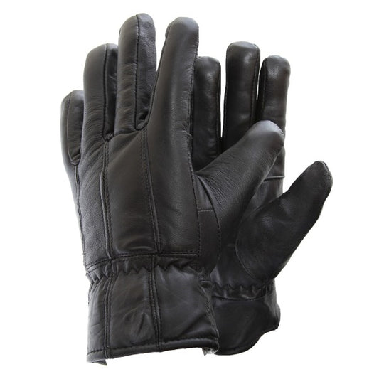 Soft Sheepskin Gloves in Genuine Leather for Men L/XL Black L/XL SQBB