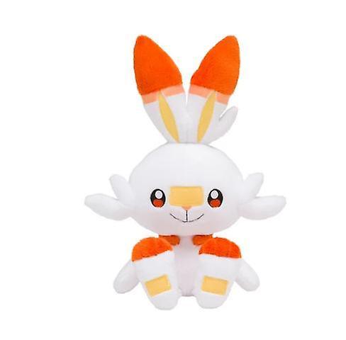 35cm Scorbunny Rabbit Plush Cute Sword Shield Anime Game Elf Doll.