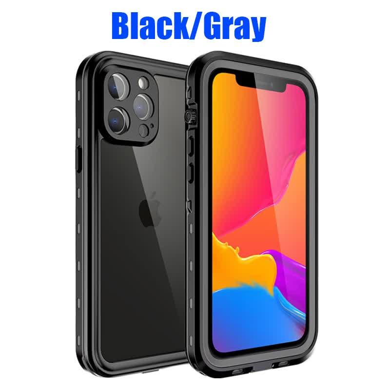 IP68 Waterproof Case for iPhone 15 14 13 12 11 Pro Max XS Max XR 7 8 RedPepper Transparent Protection Diving Underwater Swimming Outdoor Sports Black Black i-Phone 15.