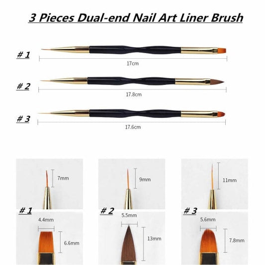 2pcs Polygel Brush and Picker with Double Ends, 2 in 1 Design Polygel_max