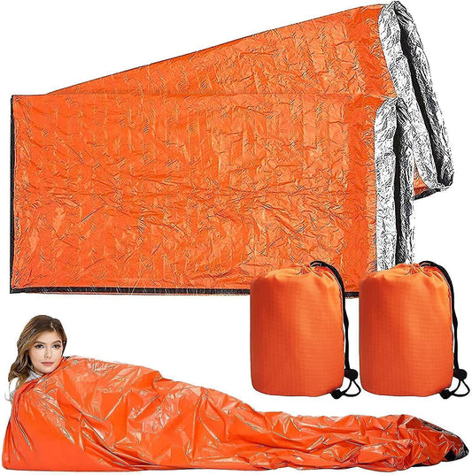 4x Outdoor Emergency Thermal Waterproof Sleeping Bag Camping Survival Bivvy Sack.