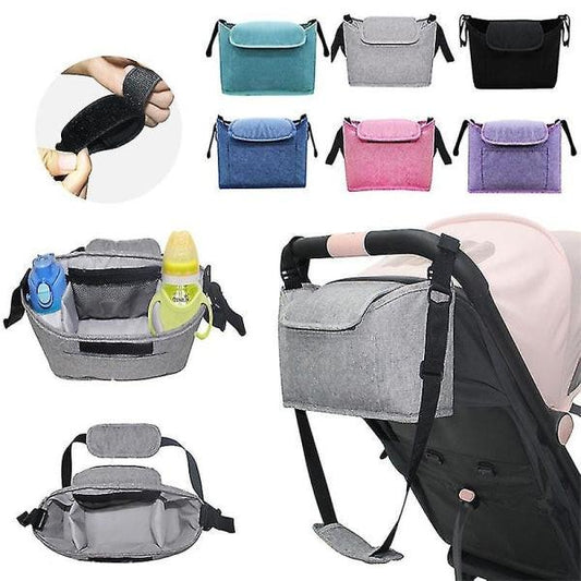 Baby Organizer Stroller Accessories Bag Large Space for All Strollersï¼Blackï¼.