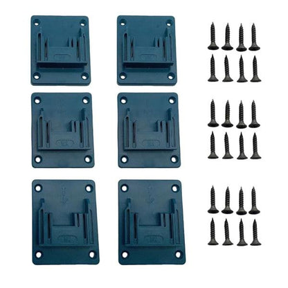 Set of 6 battery holders for Makita batteries: drill, wall mount for Makita drills 14.4V 18V wall storage tool.