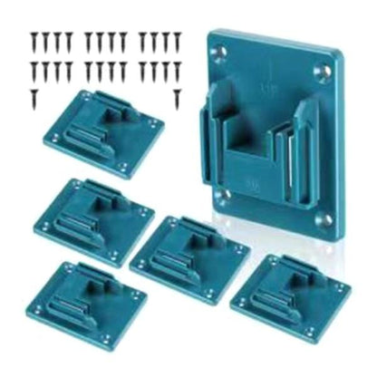 Set of 6 battery holders for Makita batteries: drill, wall mount for Makita drills 14.4V 18V wall storage tool.