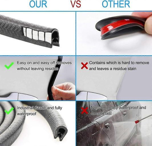10 m edge protection edge profile black pipe tape clamping profile rubber.
