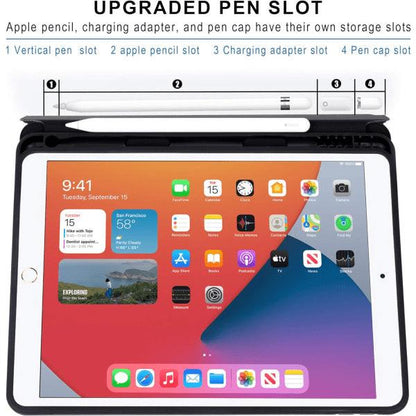 iPad 10.2 Case (9th Gen 2021) & (8th Gen 2020) & (7th 2019) Auto Wake/Sleep Cover.