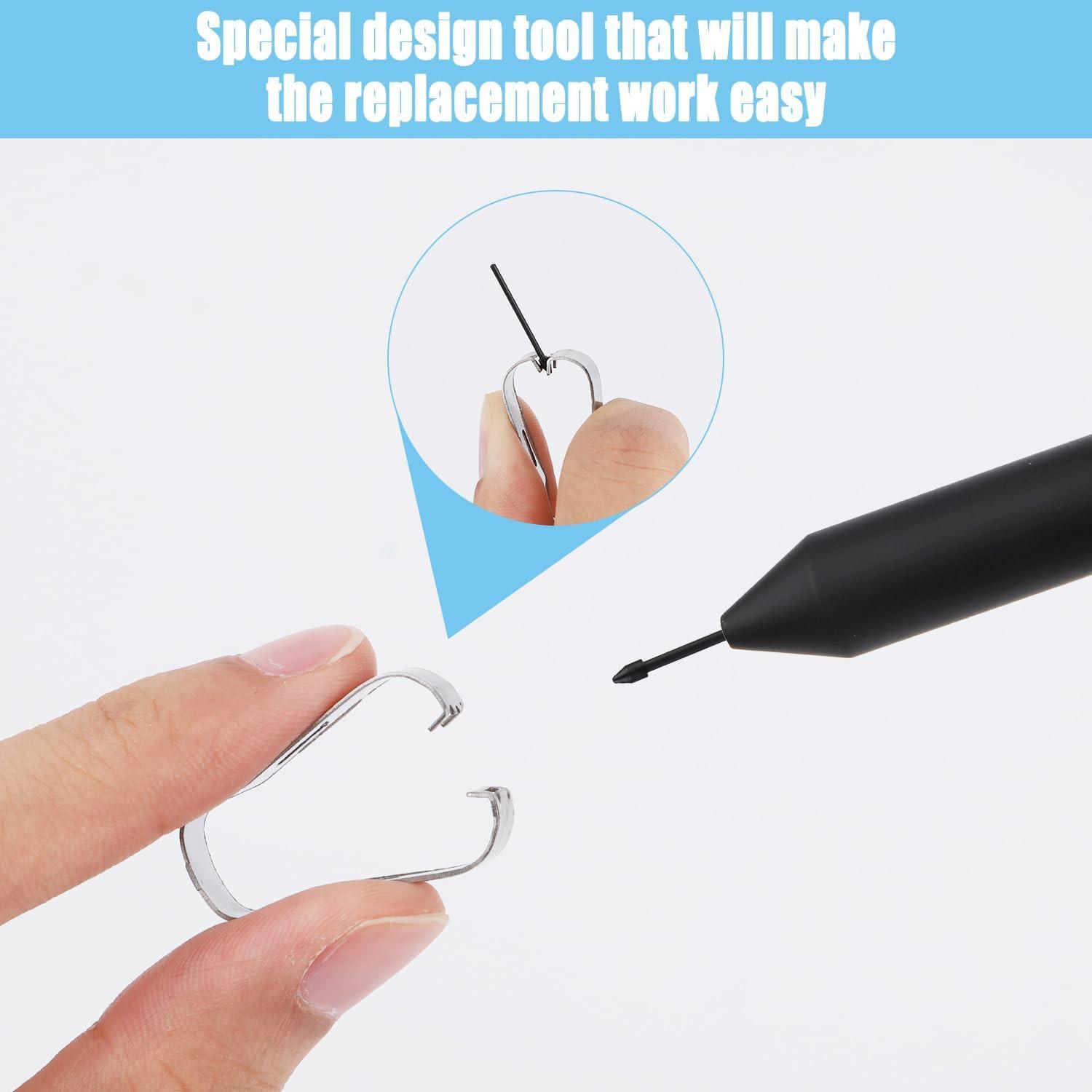 10pcs S Pen Nibs for Samsung Galaxy Tab S6 with Installation Tool Compatible with Samsung Galaxy Tab S7 & S7 Plus S8 & S8 Plus (Black) Black.