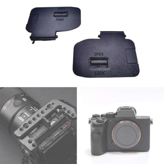 Battery Door for Sony Alpha a7 III ILCE-7M3 ILCE-9 Camera Replacement Repair Parts Camera Battery Lock.