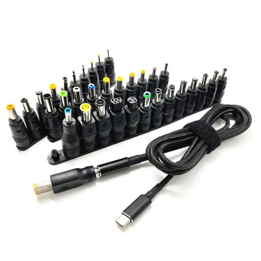 TypeC PD Charging Cable Cord Usb-C DC Power Converter to 34 Plugs Male for Laptop Charger Power.