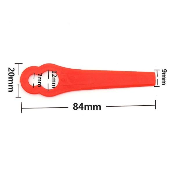100 pcs Plastic Grass Trimmer Blades Cordless Trimmer Blades.