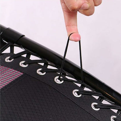 Drawstring, rubber band, folding chair accessories (black export (a set of 2 long and 2 short)),
