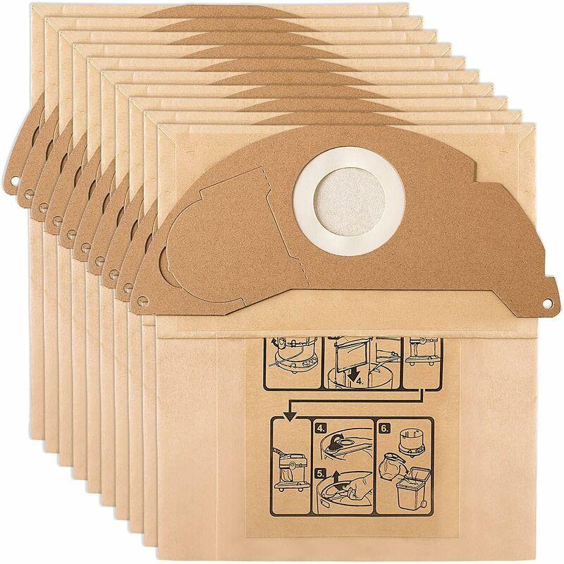 10 Replacement Filter Bags for KÃ¤rcher WD2 MV2 6.904-322.0 WD2250 A2004 A2054 Vacuum Cleaner.