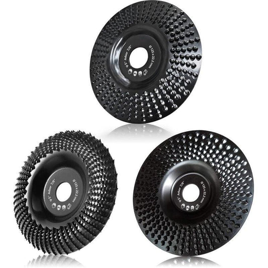 Wood sanding disc 125 mm, 3-piece sanding discs for shaping, sanding and cutting. Wheel for angle grinder,.