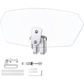 Motorcycle Windshield Adjustable Clip-On Windshield Spoiler Extension Wind Deflector for Motorcycle - Clear.