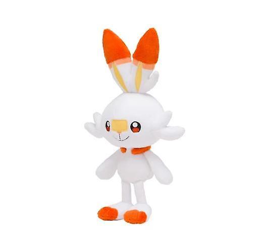35cm Scorbunny Rabbit Plush Cute Sword Shield Anime Game Elf Doll.