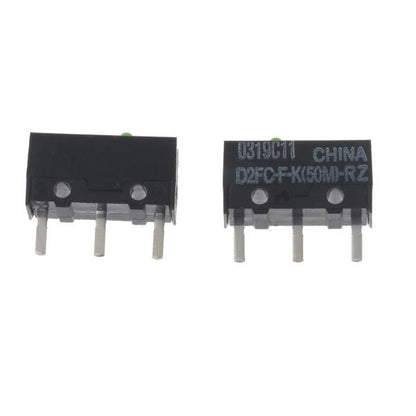 2pcs Green Dot Mouse Microswitch D2FC-FK(50M)-RZ for Razer Mouse Microswitches 50 Million Clicks for Lifetime.