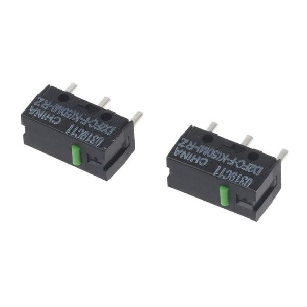 2pcs Green Dot Mouse Microswitch D2FC-FK(50M)-RZ for Razer Mouse Microswitches 50 Million Clicks for Lifetime.
