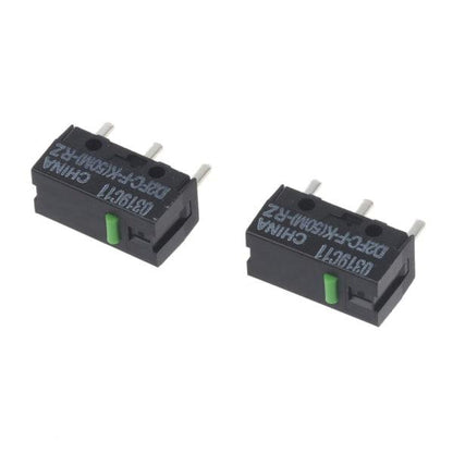 2pcs Green Dot Mouse Microswitch D2FC-FK(50M)-RZ for Razer Mouse Microswitches 50 Million Clicks for Lifetime.