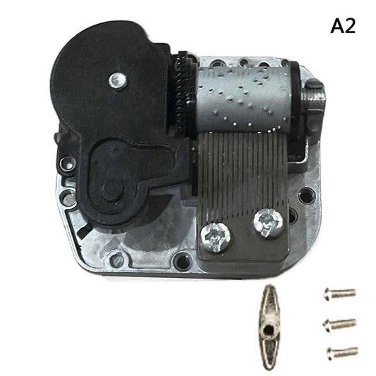 Mechanical DIY Music Box Sankyo Musical Movement + Screws + Blac Black A2;Swan Lake.