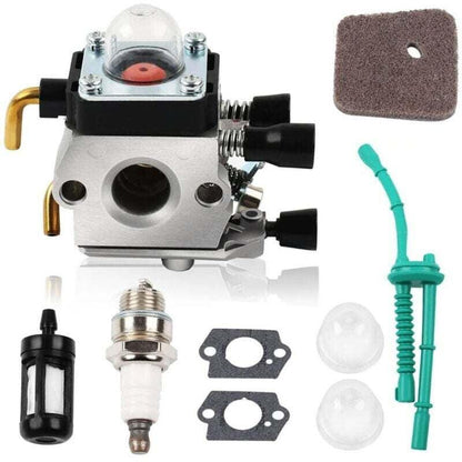 Carburetor Kit for STIHL FS55 FS55R FS55RC FS38 KM55 HL45 KM55R Air Filter Fuel Pilot Kit Spark Plug Kit.