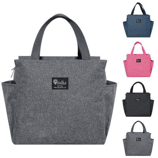 Lunch Bag for Adult Children Thick Portable Black.