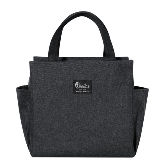 Lunch Bag for Adult Children Thick Portable Black.