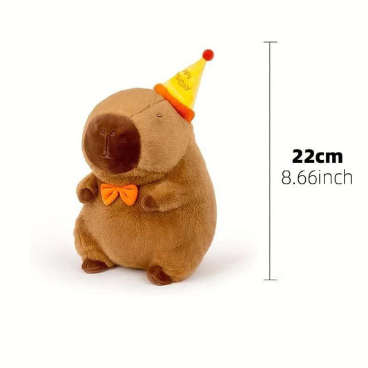 23cm Capybara Plush Simulation Capybara Anime Fluffy Toy Cute Doll Stuffed Animal Soft Doll Plush Christmas Thanksgiving Gift.