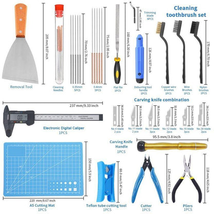 3D Printer Tools 3D Printer Spare Part 32 Parts 3D Printer Accessory Kit.