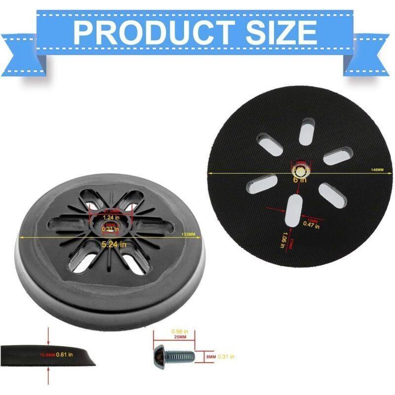 150 mm Sanding Pad Compatible with Bosch GEX 150, GEX 150 AC, GEX 150 Turbo Sander Hardness..DEBUNS.