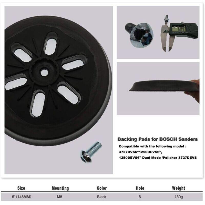 150 mm Sanding Pad Compatible with Bosch GEX 150, GEX 150 AC, GEX 150 Turbo Sander Hardness..DEBUNS.