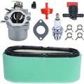 Air Filter and Carburetor Kit Compatible with Briggs Stratton 699831 799226 496894 498027 284707 286707 799728 and More Models.