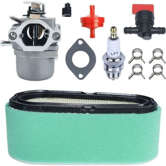 Air Filter and Carburetor Kit Compatible with Briggs Stratton 699831 799226 496894 498027 284707 286707 799728 and More Models.