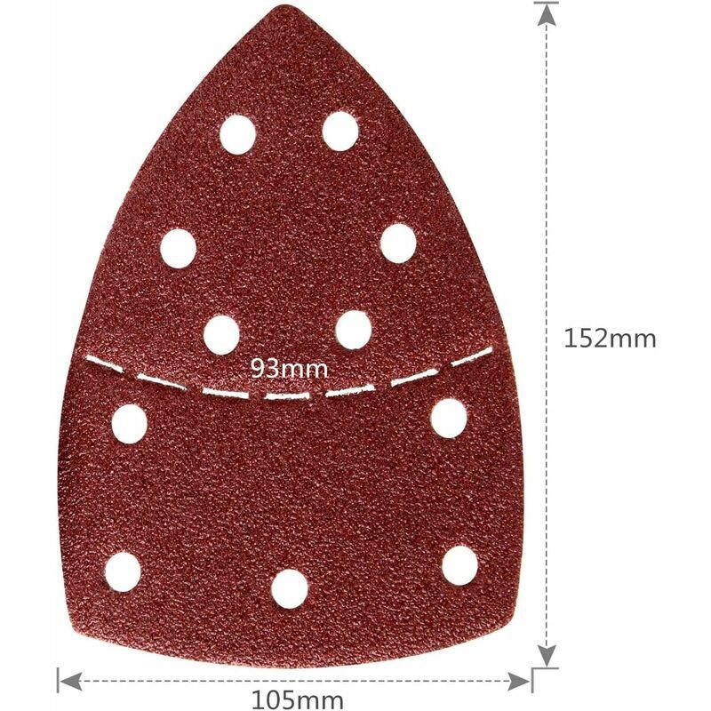 Bosch PSM Sandpaper 105x152mm, P40 Grit, 60-Pack for PSM 100A, PSM 160, PSM 200 AES.