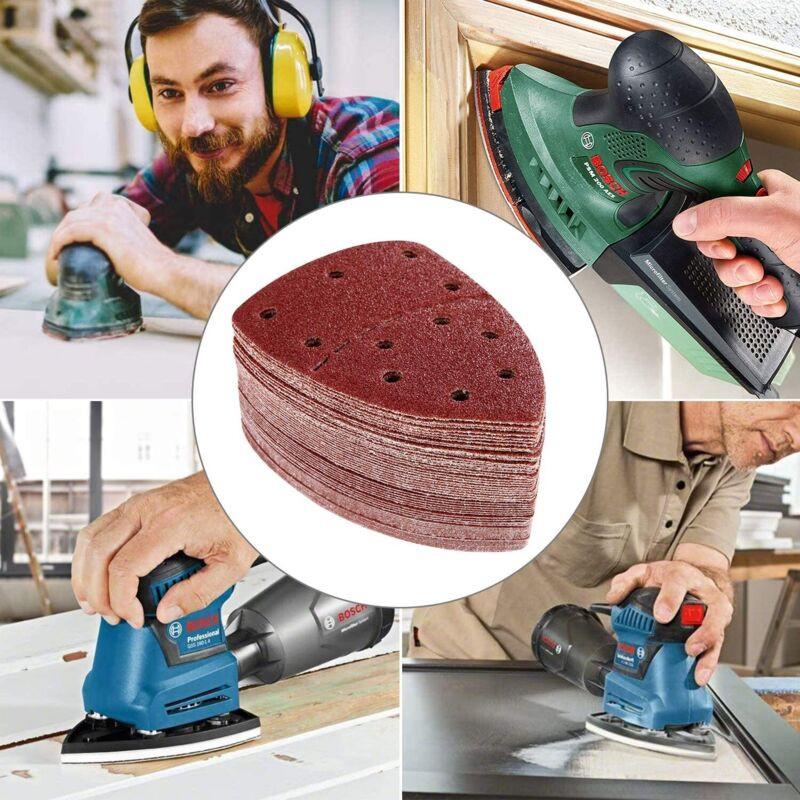 Bosch PSM Sandpaper 105x152mm, P40 Grit, 60-Pack for PSM 100A, PSM 160, PSM 200 AES.