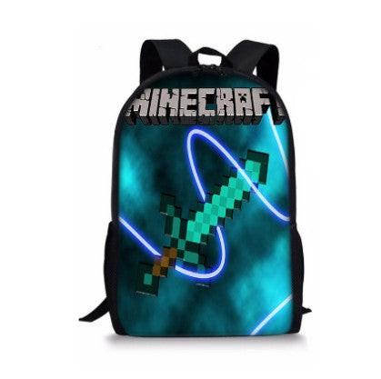 Minecraft Backpack for Kids Student School Bag Shoulder Bag A.