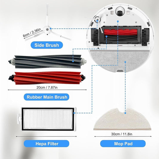 Roborock Q8 Max/q8 Max+/q5 Pro Robot Vacuum Cleaner Accessory Kit - Spare Parts for Roborock Q8 Max/q8 Max+/q5 Pro Robot Vacuum Cleaner - Perfect.