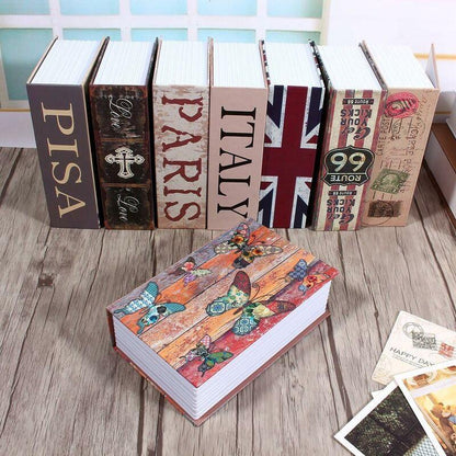 Creative Dictionary Book Safe, Book Shaped Hidden Secret Storage Safe, Secret Hiding Place for Money, Jewelry, Passport (Butterfly).