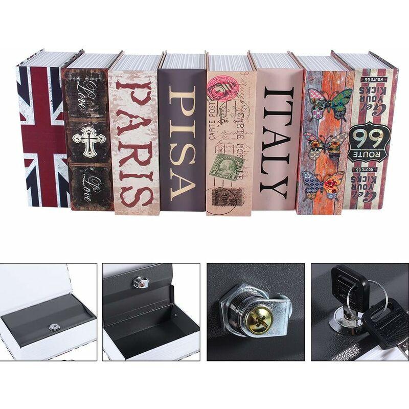 Creative Dictionary Book Safe, Book Shaped Hidden Secret Storage Safe, Secret Hiding Place for Money, Jewelry, Passport (Butterfly).