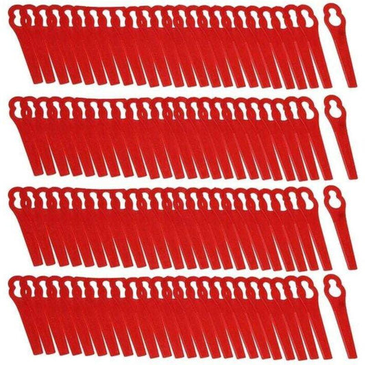 Pack of 100 Replacement Plastic Blades for Florabest LIDL FRTA 20 A1, FAT 18B3, FRT18A..DEBUNS Grass Trimmer.