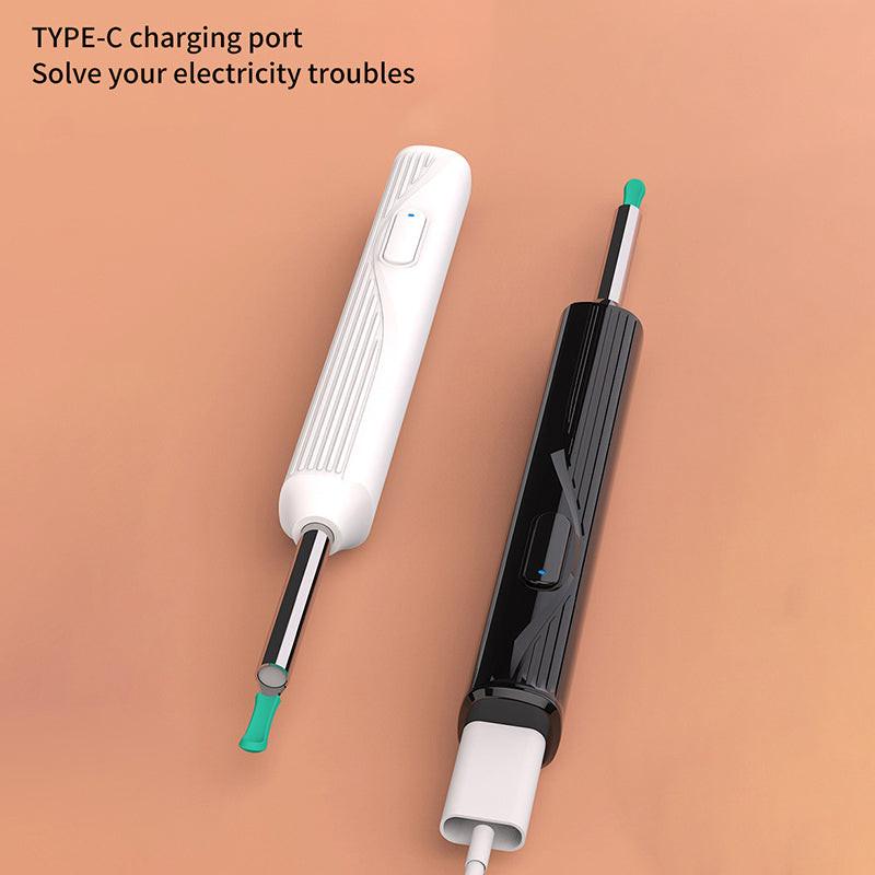 ST 1080P Wireless Ear Cleaning Otoscope Ear Cleaning Tool Black 8 PCS Set.