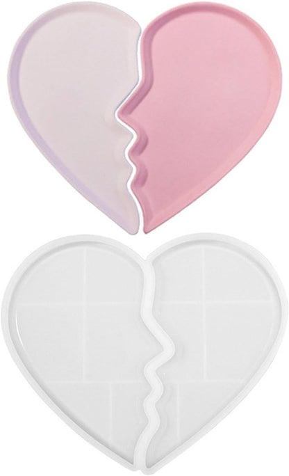 Heart Tray Mold â Jewelry Tray Mold Silicone, Jewelry Holder Resin Mold, Epoxy Resin Casting Mold, Jewelry Tray Dishes for Jewelry Storage.