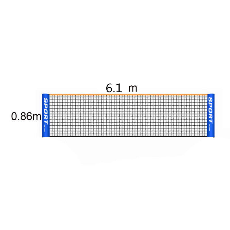 Portable Badminton Tennis Net Sports Replacement Training Net Outdoor 3/4/5/6M 4.1M
