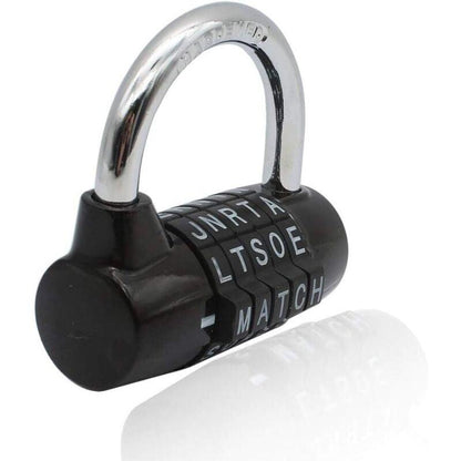 Combination Lock, Code Lock, Waterproof and Rustproof Combination Lock for Families, Schools, Businesses, Cabinets and Other Places (5 Letter Lock).