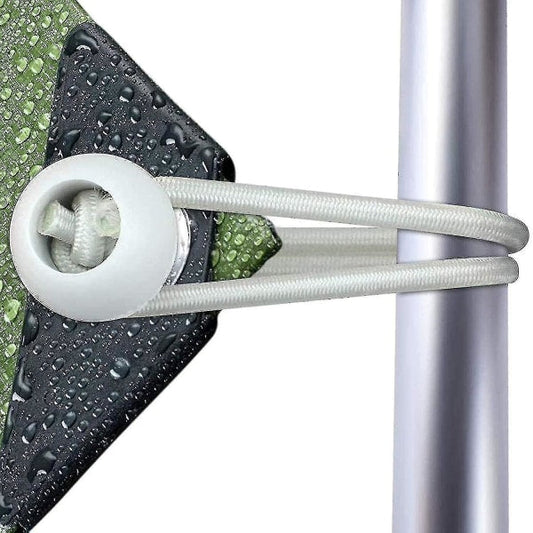 50-pack long rubber straps with buckle for tents, marquees, banners and tarpaulins.