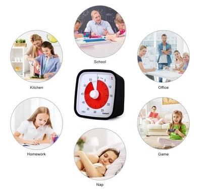 Visual Timer 60min - classroom school for children Black 150.
