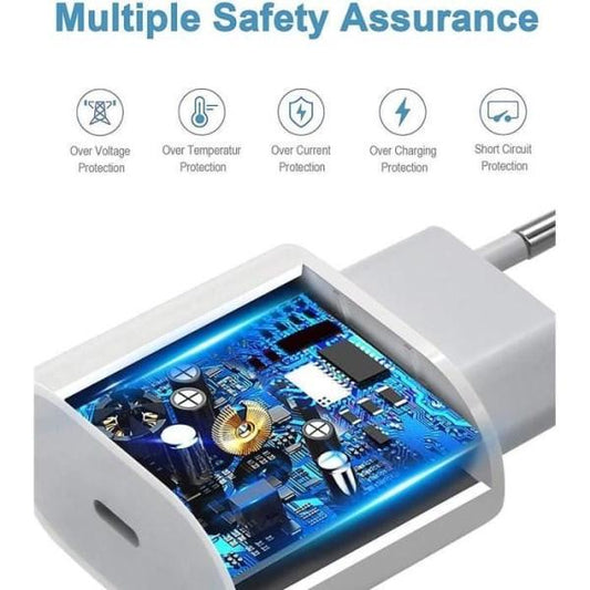 25W White Type-C Charger with Cable, Compatible with Samsung Galaxy A25 A15 A05 A05s A35 A55.