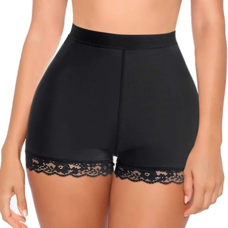 Women's Body Haper Padded Butt Lifter Panty Butt Hip Enhancer Fake Bum hapwear shorts Push Up shorts - Perfet Black Black S